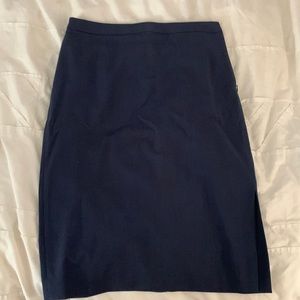 Banana republic navy suit pencil skirt size 6